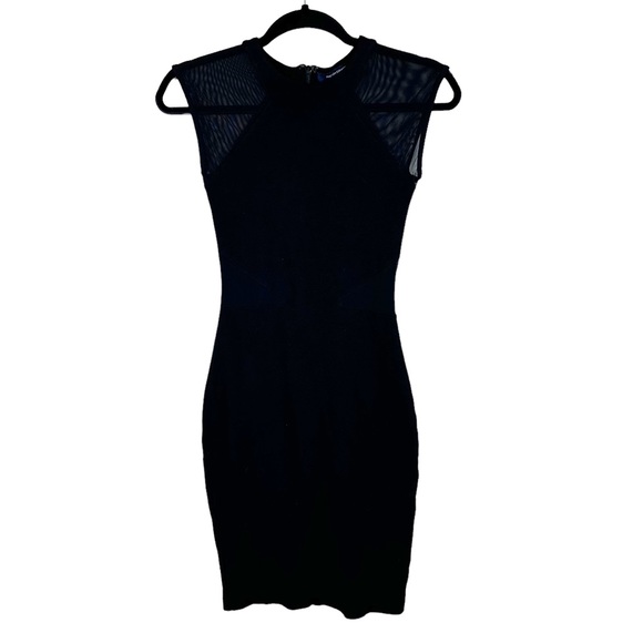 French Connection Black Viven Paneled Dress - Picture 3 of 9